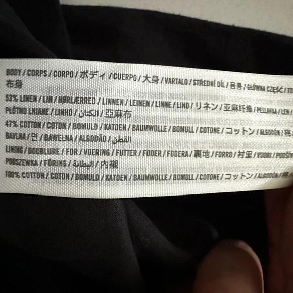 Abercrombie & Fitch Black and Cream Midi Dress - Picture 4 of 6